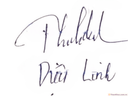 Chữ ký đẹp tên Linh mẫu 14