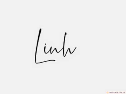 Chữ ký đẹp tên Linh mẫu 8