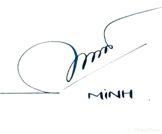 Chữ ký tên Minh mẫu 2