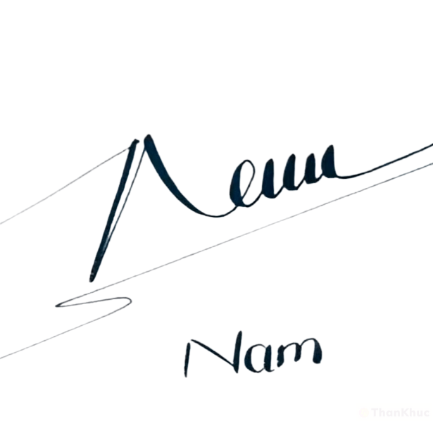 Chữ ký tên Nam mẫu 1