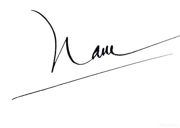 Chữ ký tên Nam mẫu 3