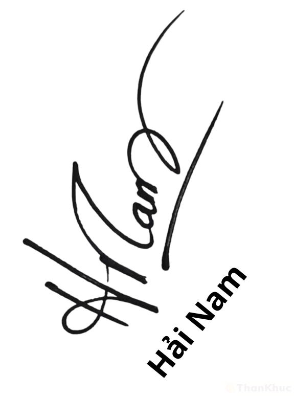 Chữ ký tên Nam mẫu 8