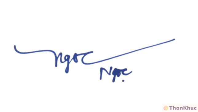 Chữ ký tên Ngọc mẫu 33