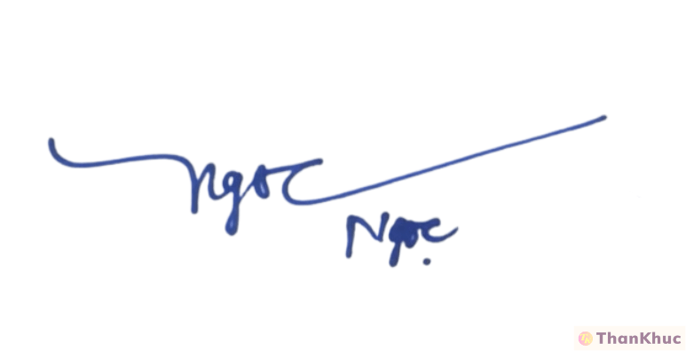 Chữ ký tên Ngọc mẫu 34