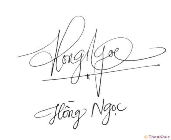 Chữ ký đẹp tên Ngọc mẫu 6