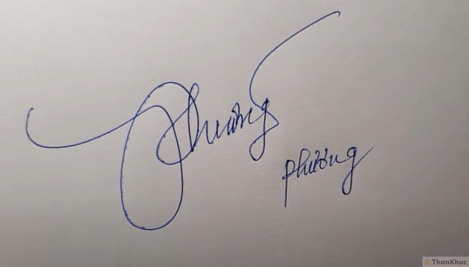 Chữ ký tên Phương mẫu 15