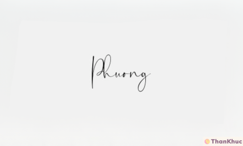 Chữ ký tên Phương mẫu 26