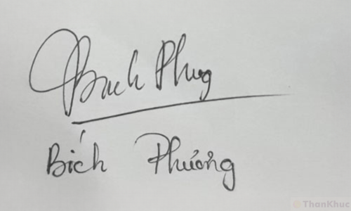 Chữ ký tên Phương mẫu 27