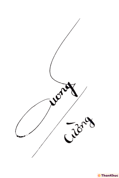 Chữ ký tên Cường - Mẫu 1