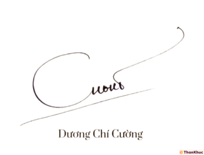 Chữ ký tên Cường - Mẫu 5