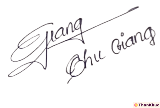 Chữ ký tên Giang mẫu 15