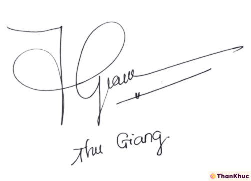 Chữ ký tên Giang mẫu 16