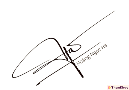 Chữ ký tên Hà - Mẫu 1