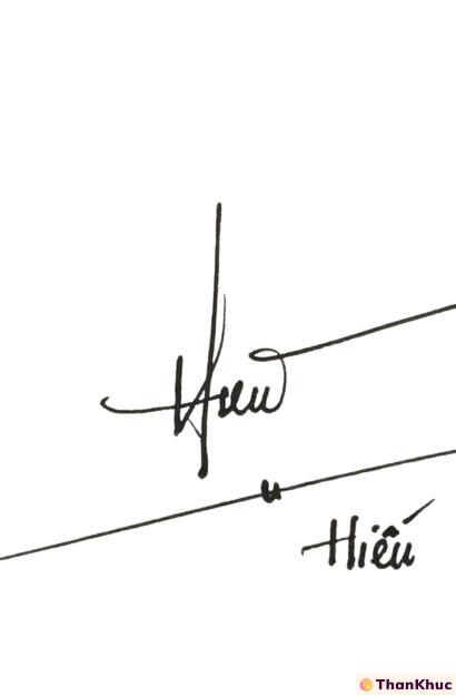 Chữ ký tên Hiếu - Mẫu 3