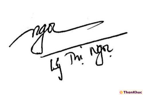 Chữ ký tên Nga - Mẫu 4