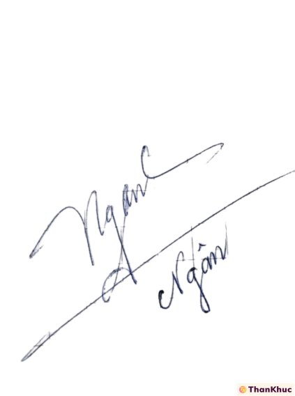 Chữ ký đẹp tên Ngân - Mẫu 21