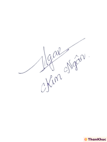 Chữ ký đẹp tên Ngân - Mẫu 7