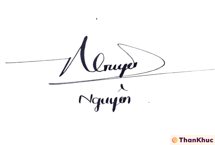 Chữ ký tên Nguyên - Mẫu 1