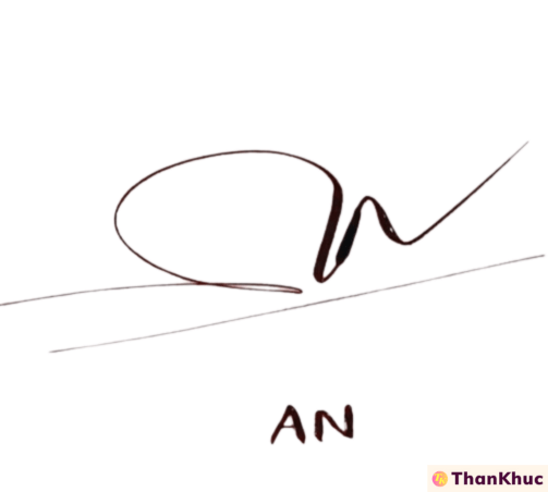 Chữ ký tên An, Ân - Mẫu 1