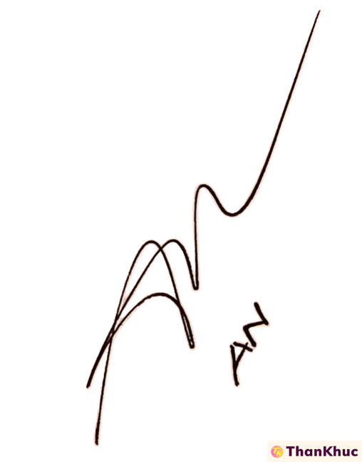 Chữ ký tên An, Ân - Mẫu 14