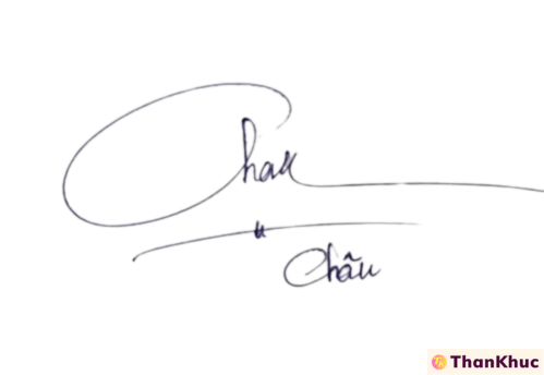 Chữ ký tên Châu - Mẫu 5