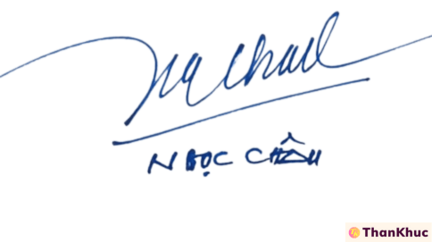Chữ ký tên Châu - Mẫu 6