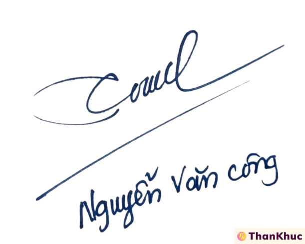 hữ ký tên Công - Mẫu 6