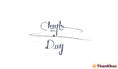 Chữ ký tên Duy - Mẫu 6