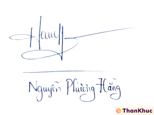 Chữ ký tên Hằng - Mẫu 3