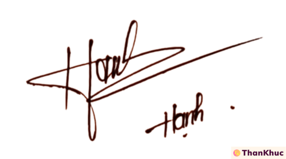 Chữ ký tên Hạnh - Mẫu 6