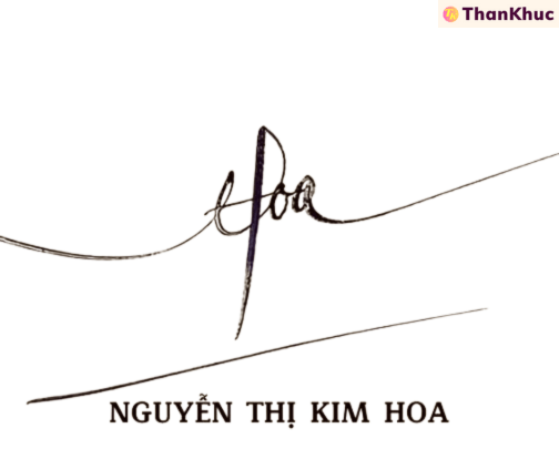 Chữ ký tên Hoa, Hòa - Mẫu 10