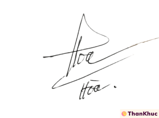 Chữ ký tên Hoa, Hòa - Mẫu 5