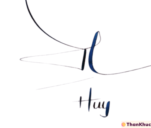 Chữ ký tên Huy - Mẫu 2