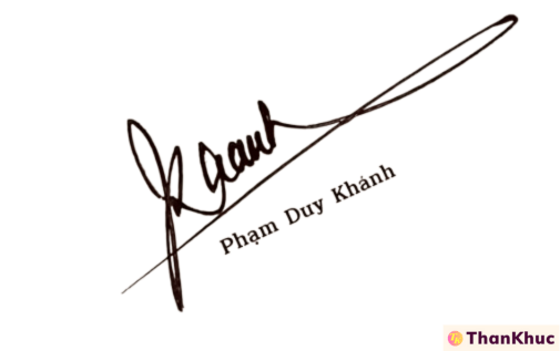Chữ ký tên Khánh, Khanh mẫu 5