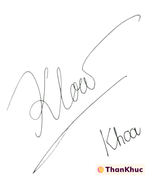 Chữ ký tên Khoa - Mẫu 4