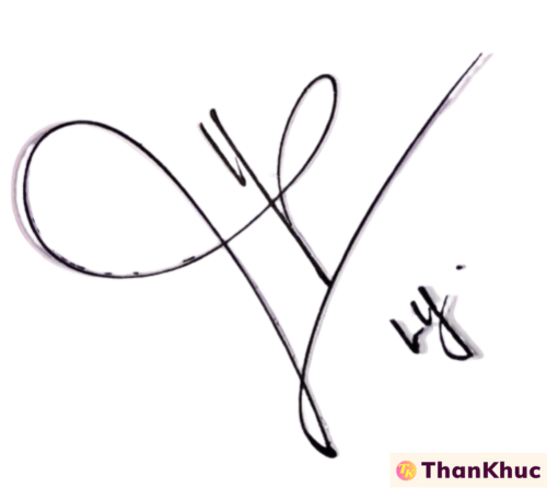 Chữ ký tên Ly - Mẫu 1