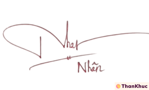 Chữ ký tên Nhân - Mẫu 3