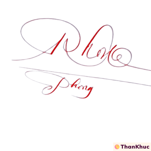 Chữ ký đẹp tên Phong - Mẫu 8