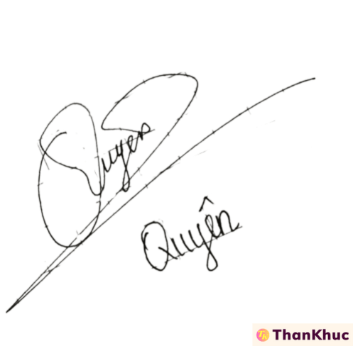 Chữ ký tên Quyên, Quyền - Mẫu 13