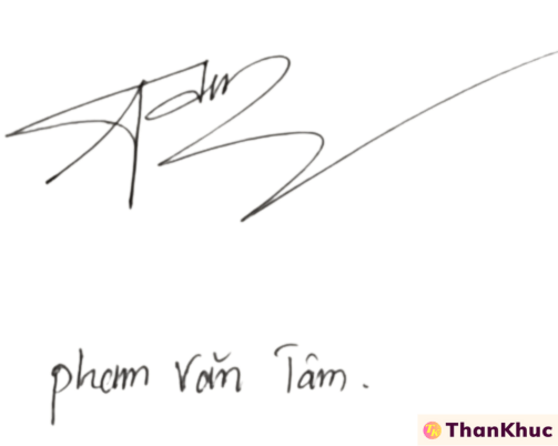 Chữ ký tên Tâm - Mẫu 8