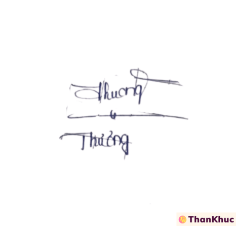 Chữ ký tên Thương - Mẫu 4