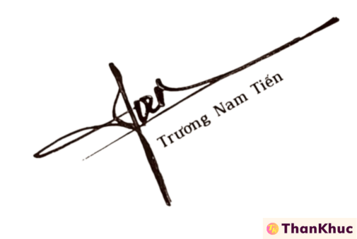 Chữ ký tên Tiến - Mẫu 1