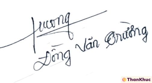 Chữ ký tên Trương, Trường - Mẫu 7