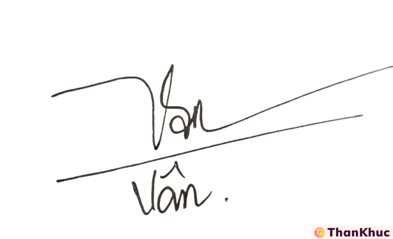 Chữ ký tên Vân - Mẫu 11