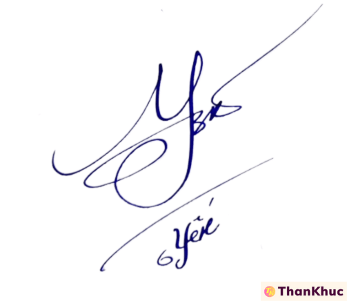 Chữ ký tên Yến - Mẫu 13