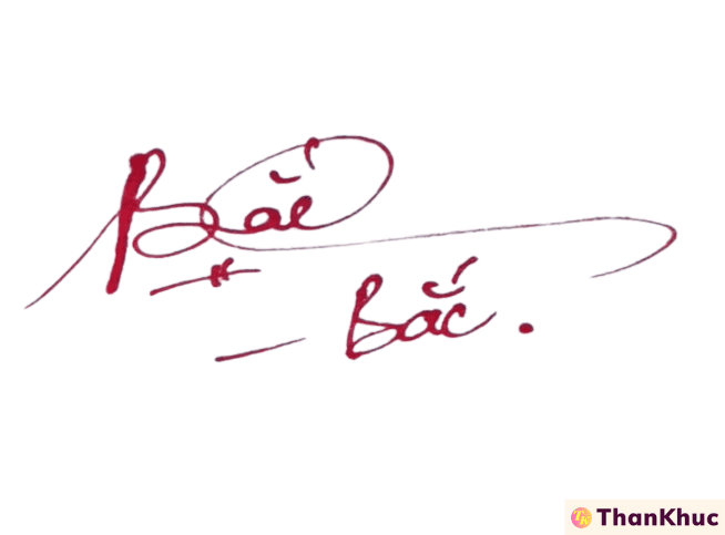 Chữ ký tên Bắc - Mẫu 3