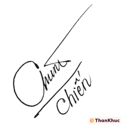 Chữ ký tên Chiến - Mẫu 6