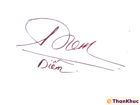 Chữ ký tên Diễm - Mẫu 1