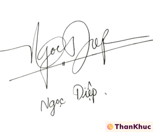 Chữ ký tên Diệp, Điệp - Mẫu 12