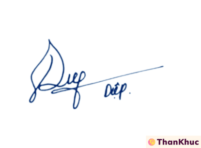 Chữ ký tên Diệp, Điệp - Mẫu 14